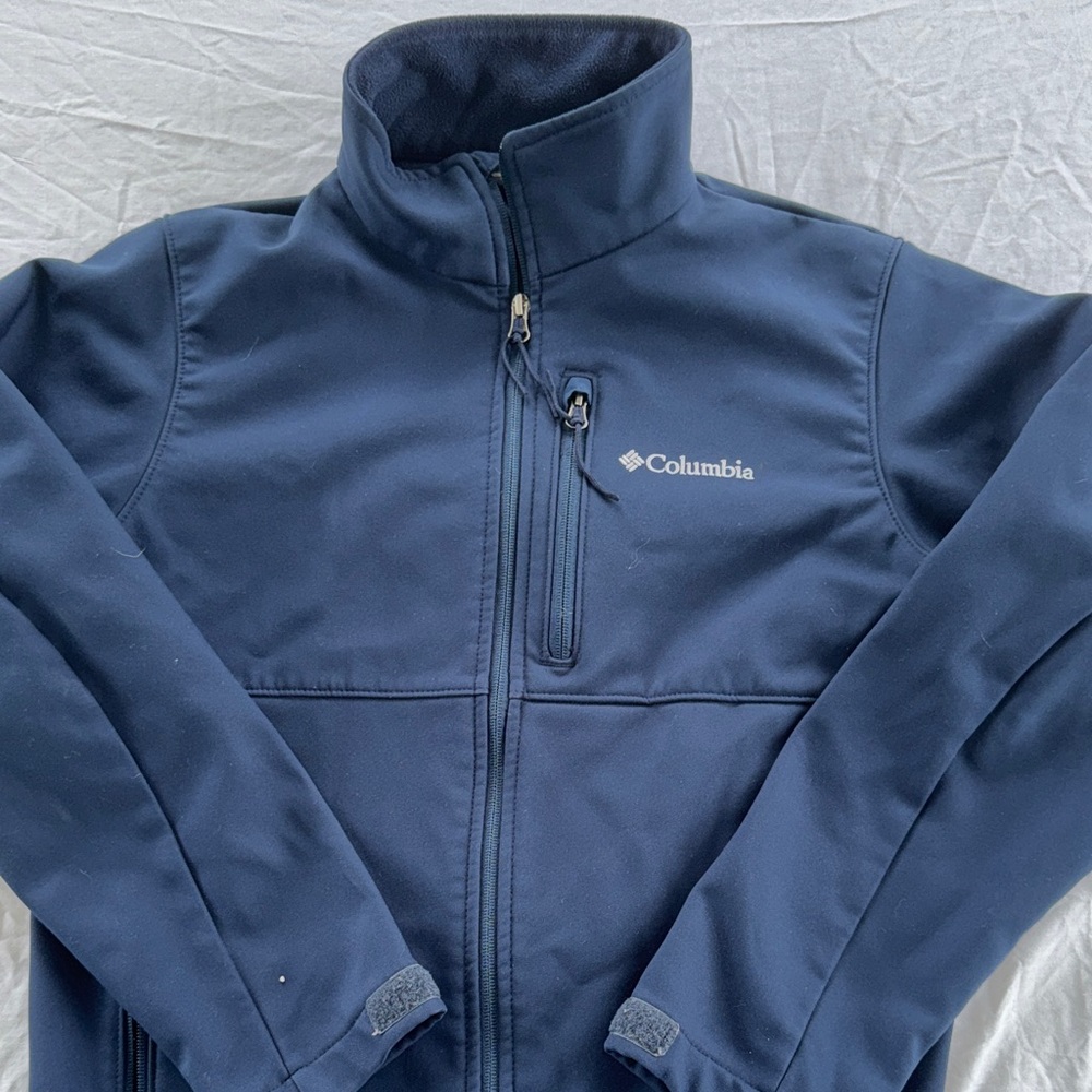 Columbia Dark Blue High-Collar Jacket